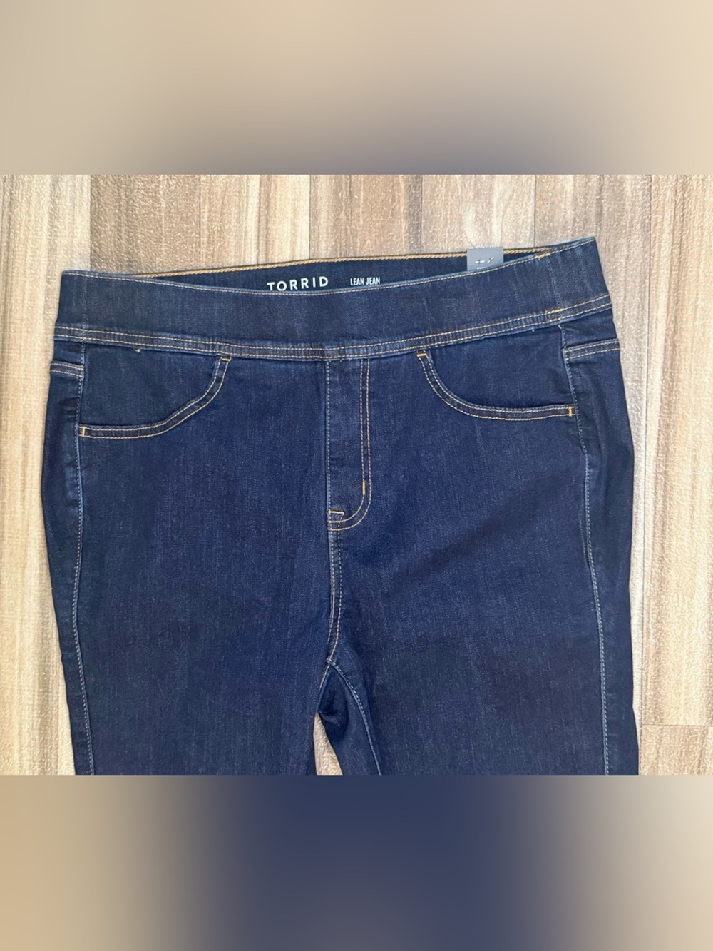 NEW Torrid Womens Jeans Size 1XT Lean Jean Super Soft Pull On Skinny Blue 36x33 - Picture 4 of 9